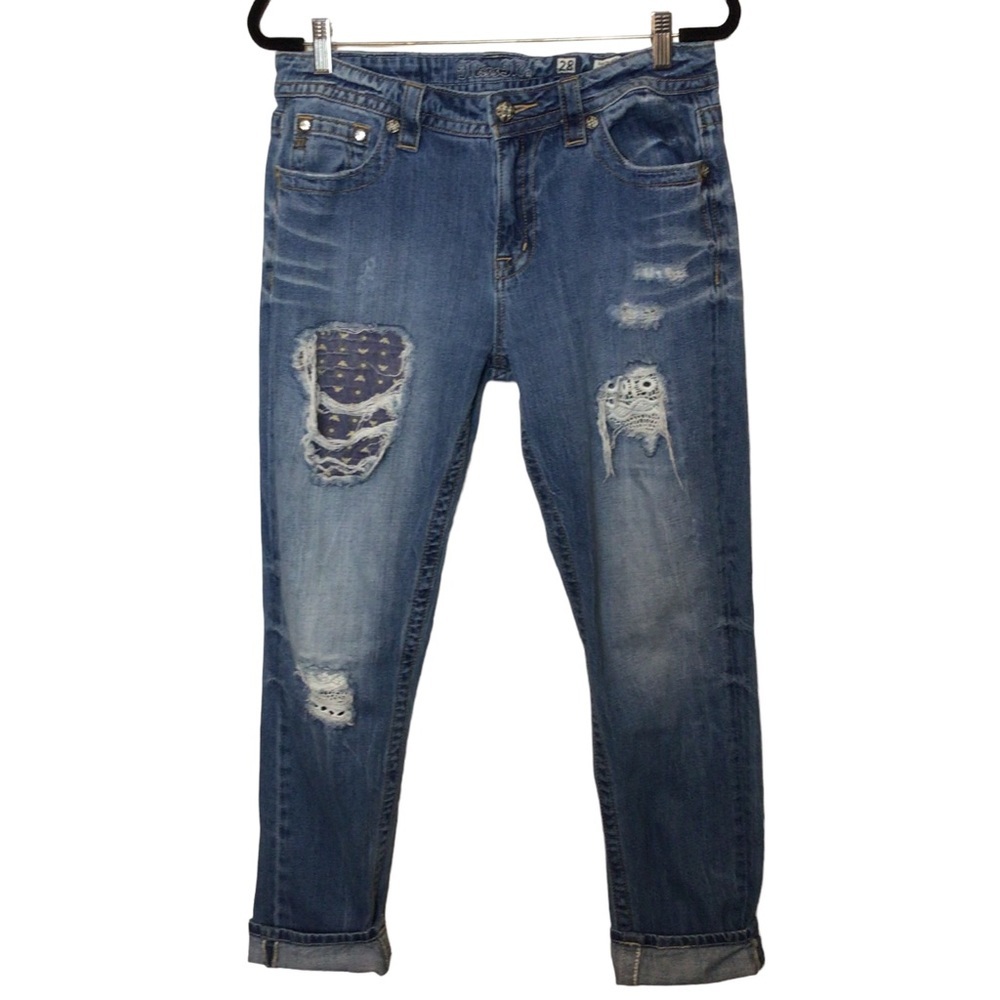 Miss Me American Roadside Boyfriend Ankle Jeans Size 28
